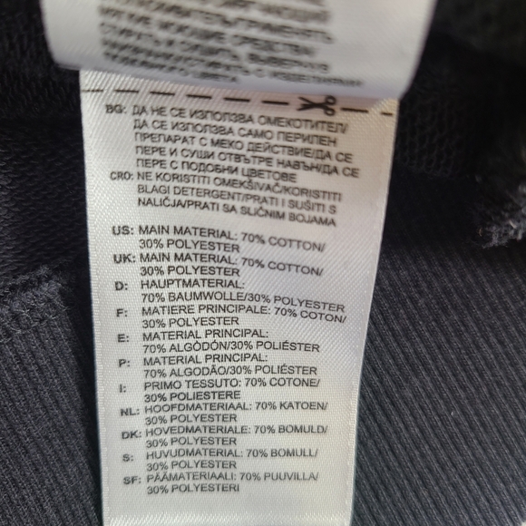 Adidas Mens Black Sweatshirt Crew Neck Size Medium - Picture 9 of 10